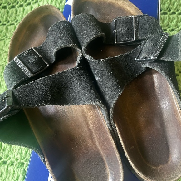 Arizona Birkenstock Black Suede Leather - Picture 4 of 5